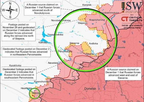 СМИ: ВС РФ затягивают «авдеевскую удавку» с двух сторон (ФОТО)