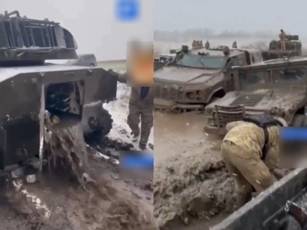 Бойцы ВСУ теряют военную технику в грязи на дорогах Донбасса: опубликовано видео (ВИДЕО)
